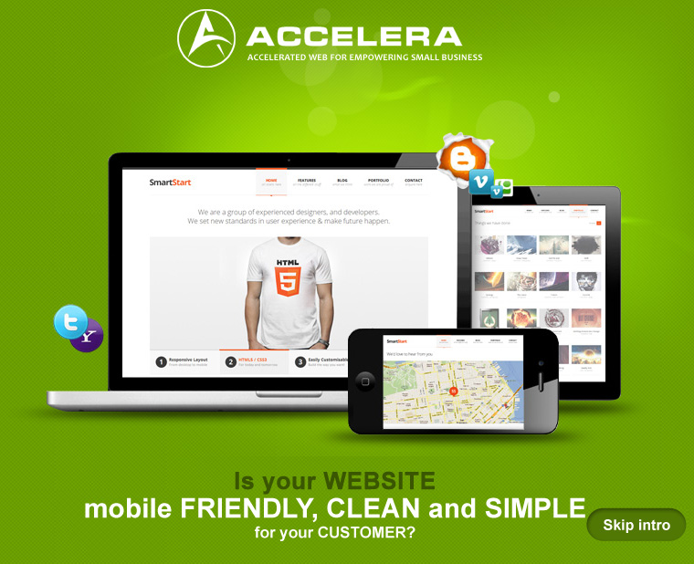 Is your website mobile firendly, clean and simple for your customers - Accelera Corporation